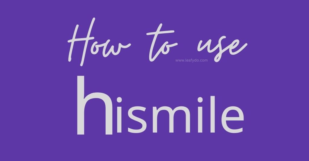 How to use hismile toothpaste (purple)