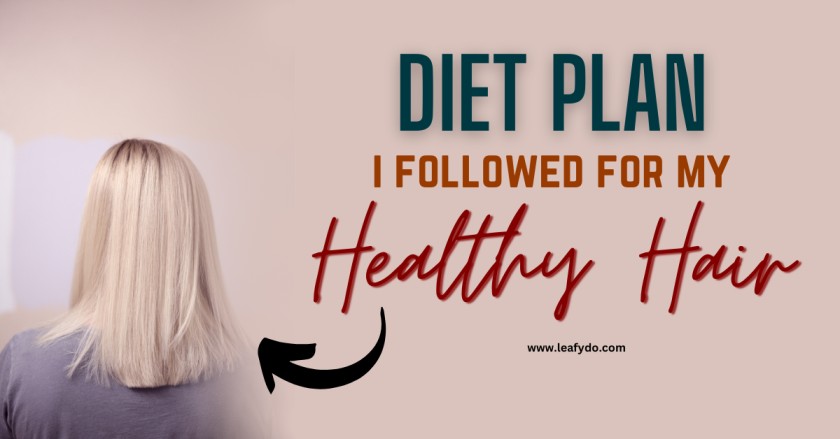 diet plan i followed for my healthy hair