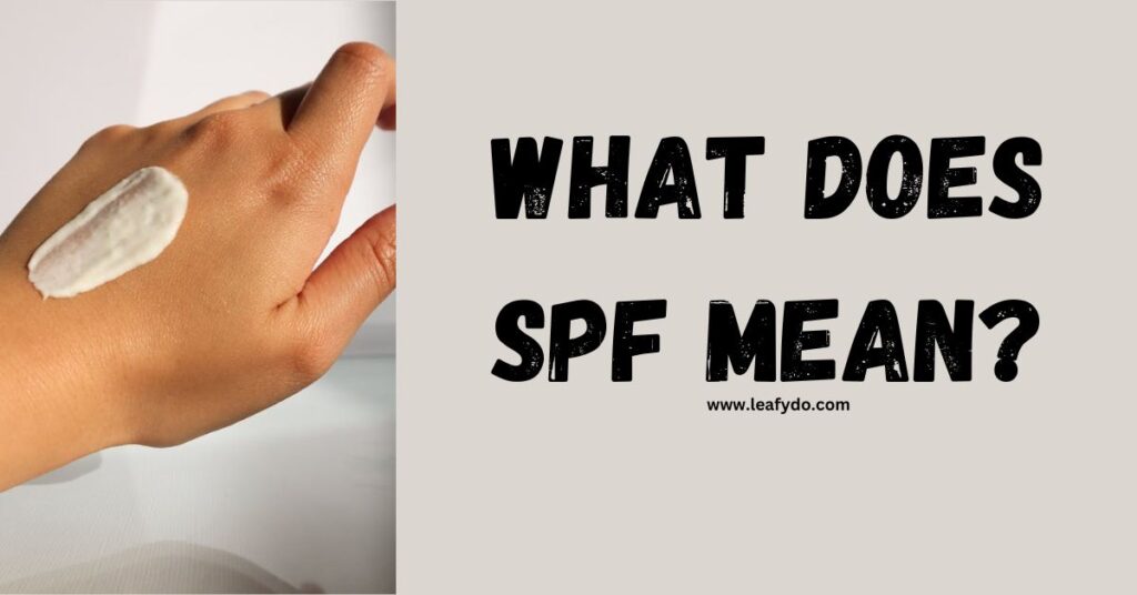 What does SPF mean