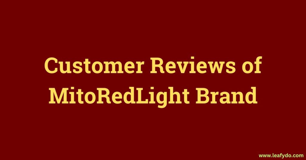 customer reviews of mito red light brand