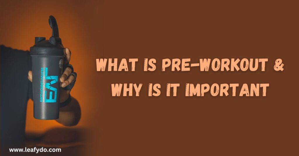 what is pre workout and why they are important