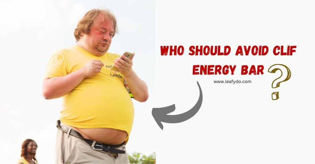 who should avoid energy energy bar