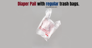 Read more about the article Diaper pail with regular trash bags.