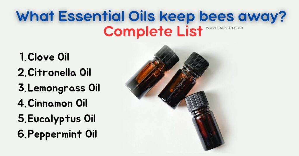 What essential oils keep bees away