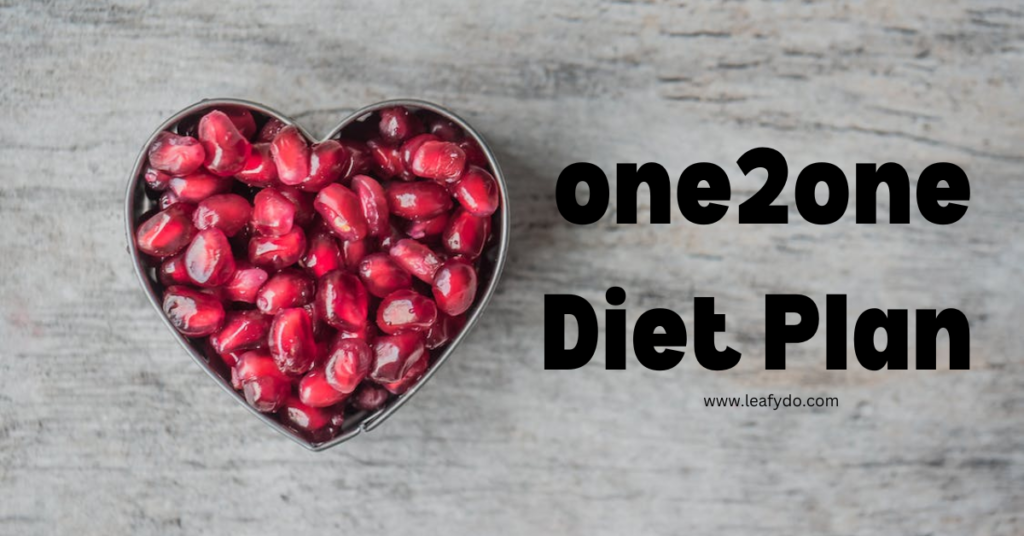 one2one Diet Plan