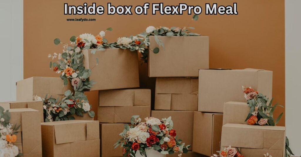 Inside box of flexpro meals