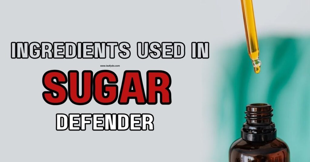 ingredients in sugar defender