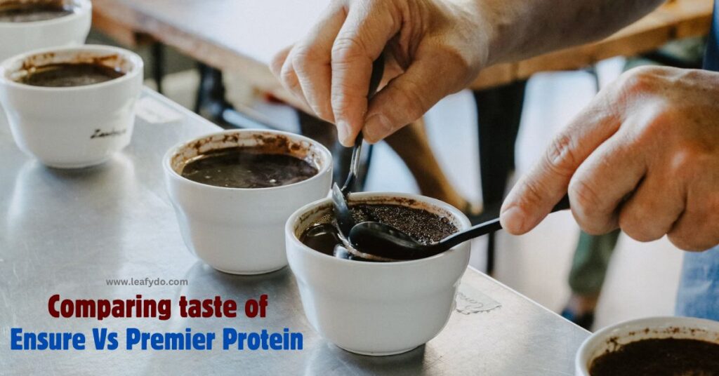 comparing taste of ensure vs premier protein 