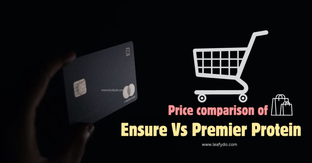 price comparison of ensure vs premier protein 