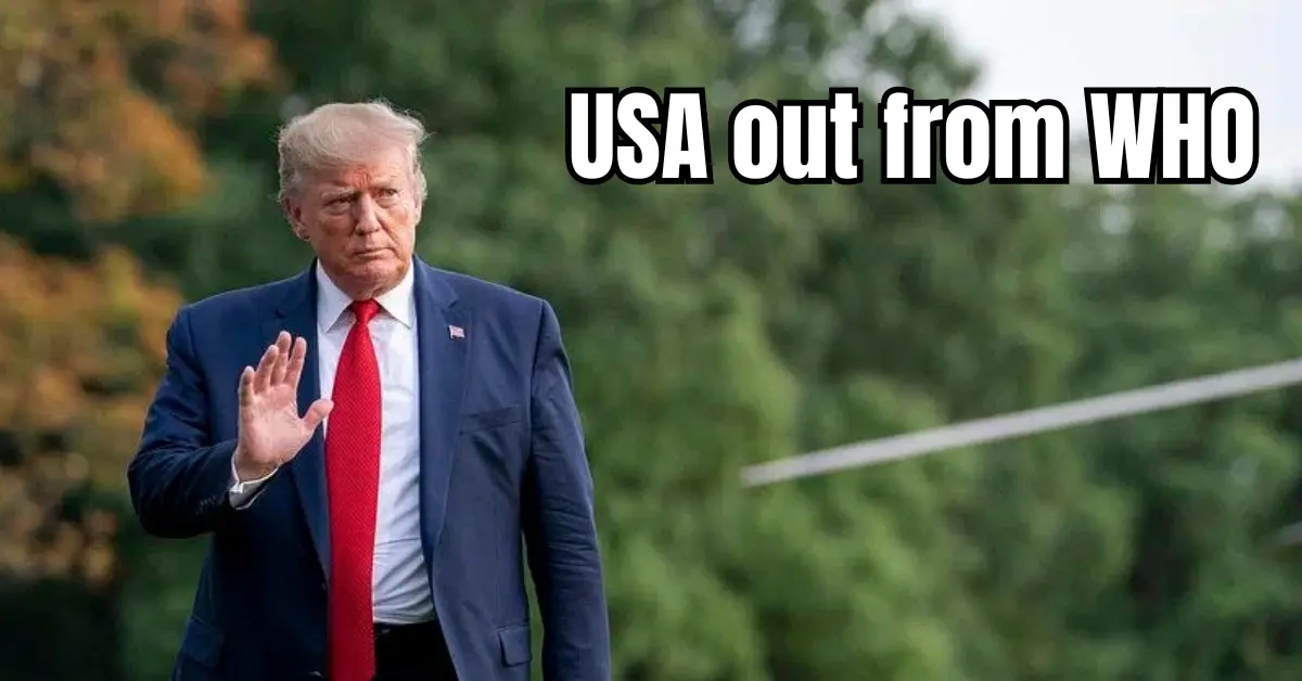 USA out from WHO IN 2025