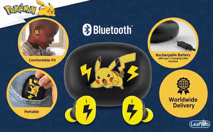 Pikachu Leafydo Earbuds ₹280. Free Delivery in anywhere India - Image 3